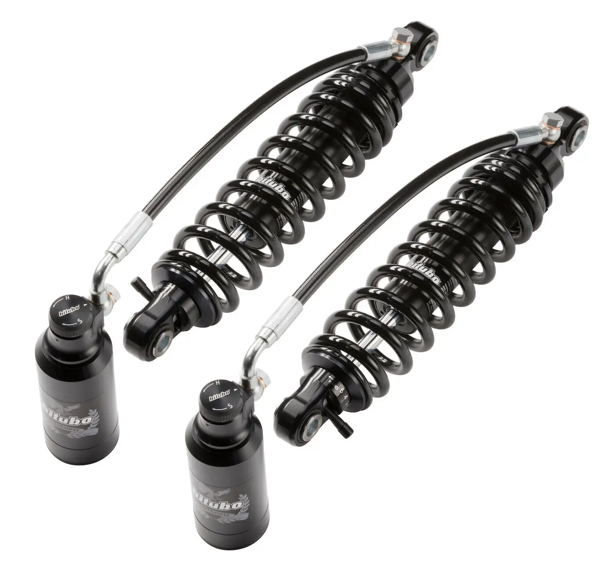 Bitubo Wmm02v2 - Rear Twin Shocks - Black Spring [Shock Length: 326 Mm / 12.85 Inch] 1
