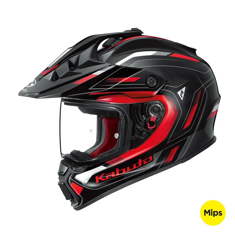 Kabuto Geosys Gt Mips Beat Black Red Helmet 3