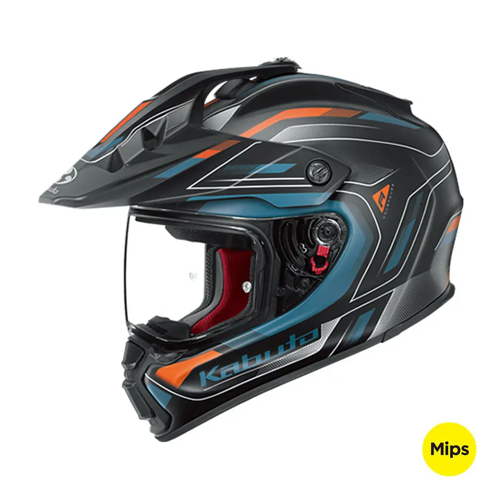 Kabuto Geosys Gt Mips Beat Black Blue Helmet 4