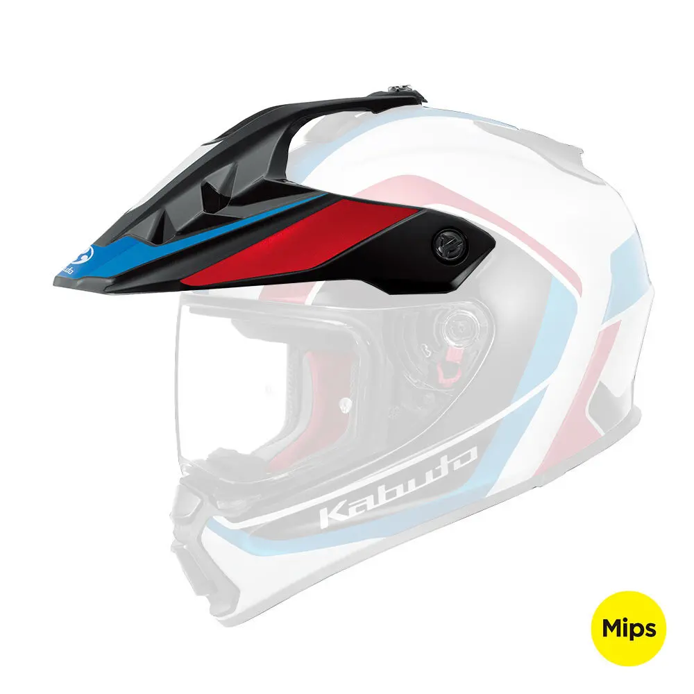 Peak Kabuto Geosys Gt Mips Block Wht/Blu/Red 1
