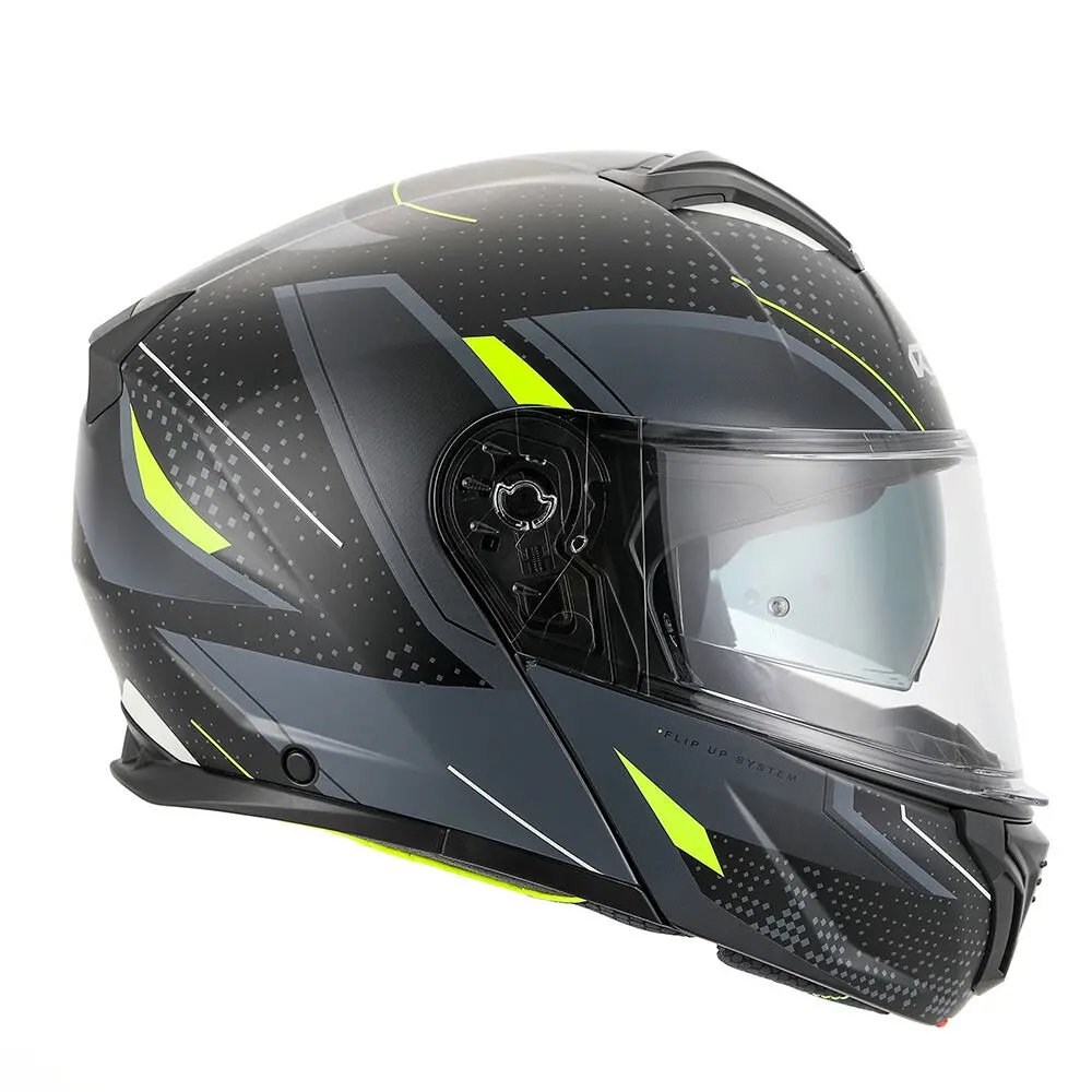 Rxt 918 Flip-Up Fusion Matt Black Grey Fluro 1