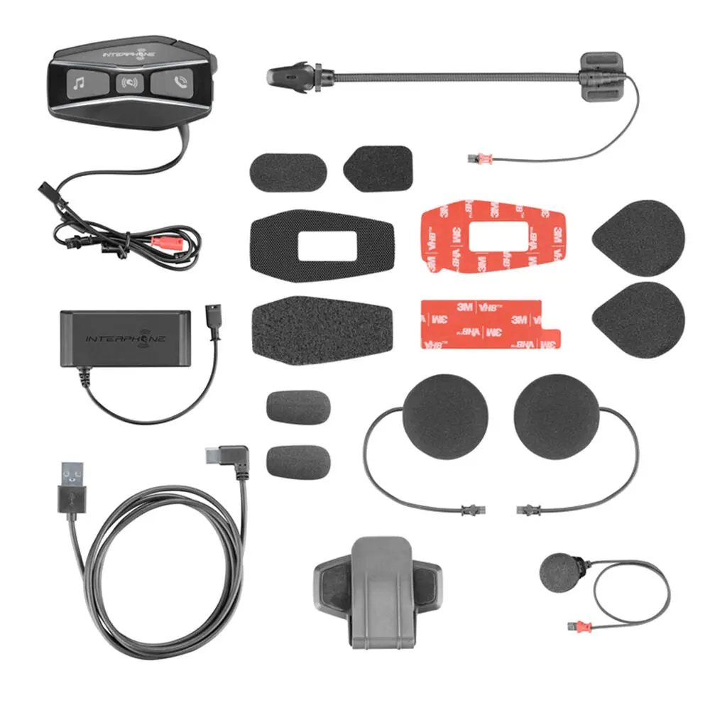 Interphone Ucom16 (Hd40mm) - (Sep Batt) Twin-Mesh Headset (Up To 24-Rider) 2
