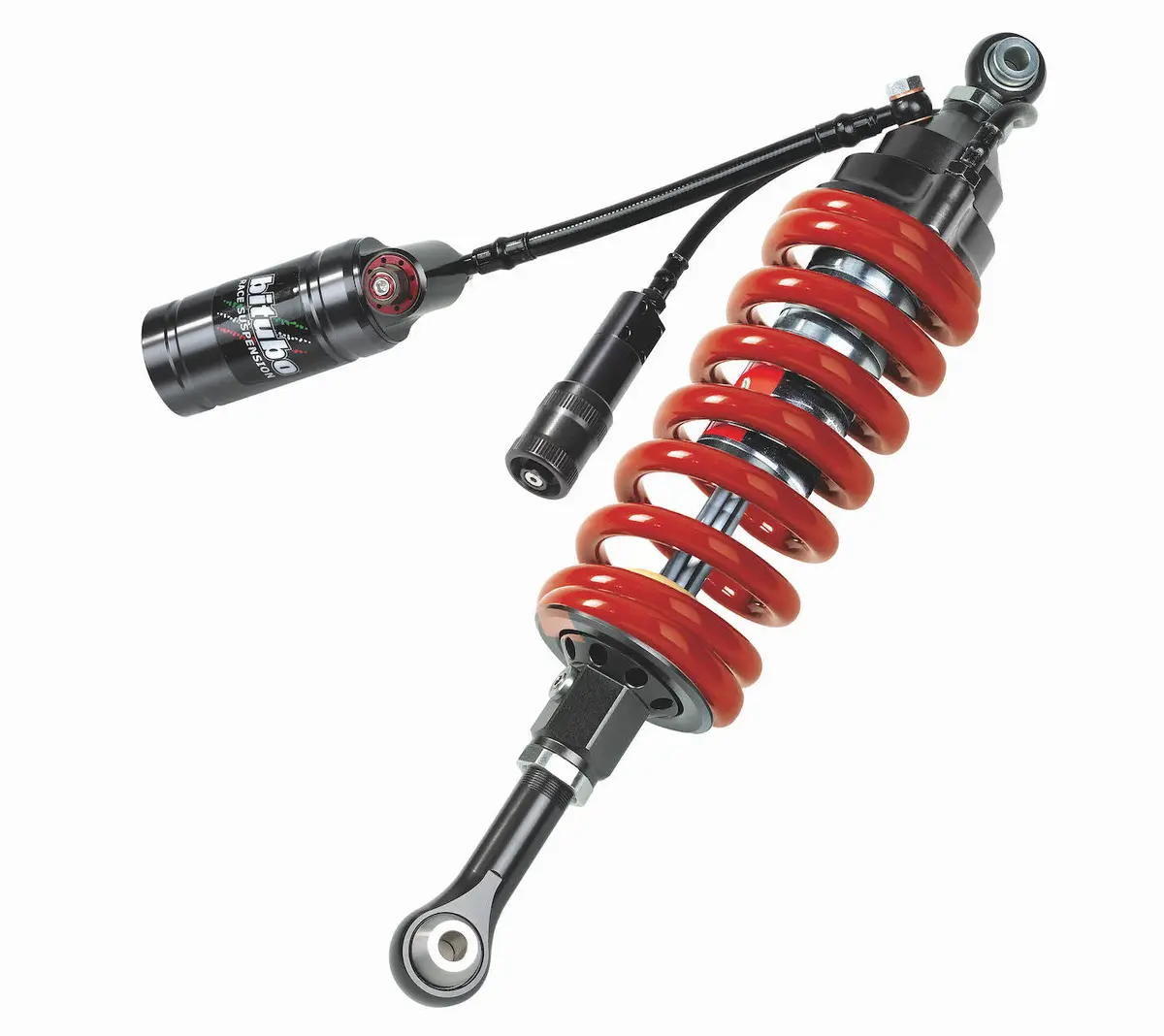Bitubo Clu31 - Rear Mono Shock - Red Spring [Adjustable: Preload, Rebound, High & Low Compression] 1