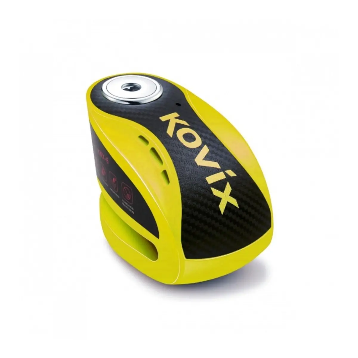 Kovix Alarm Disc Lock Knx10 Yellow With Reminder Cable & Mount 1