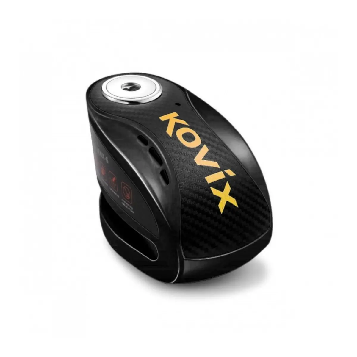 Kovix Alarm Disc Lock Knx-6 Black With Reminder Cable & Mount 1