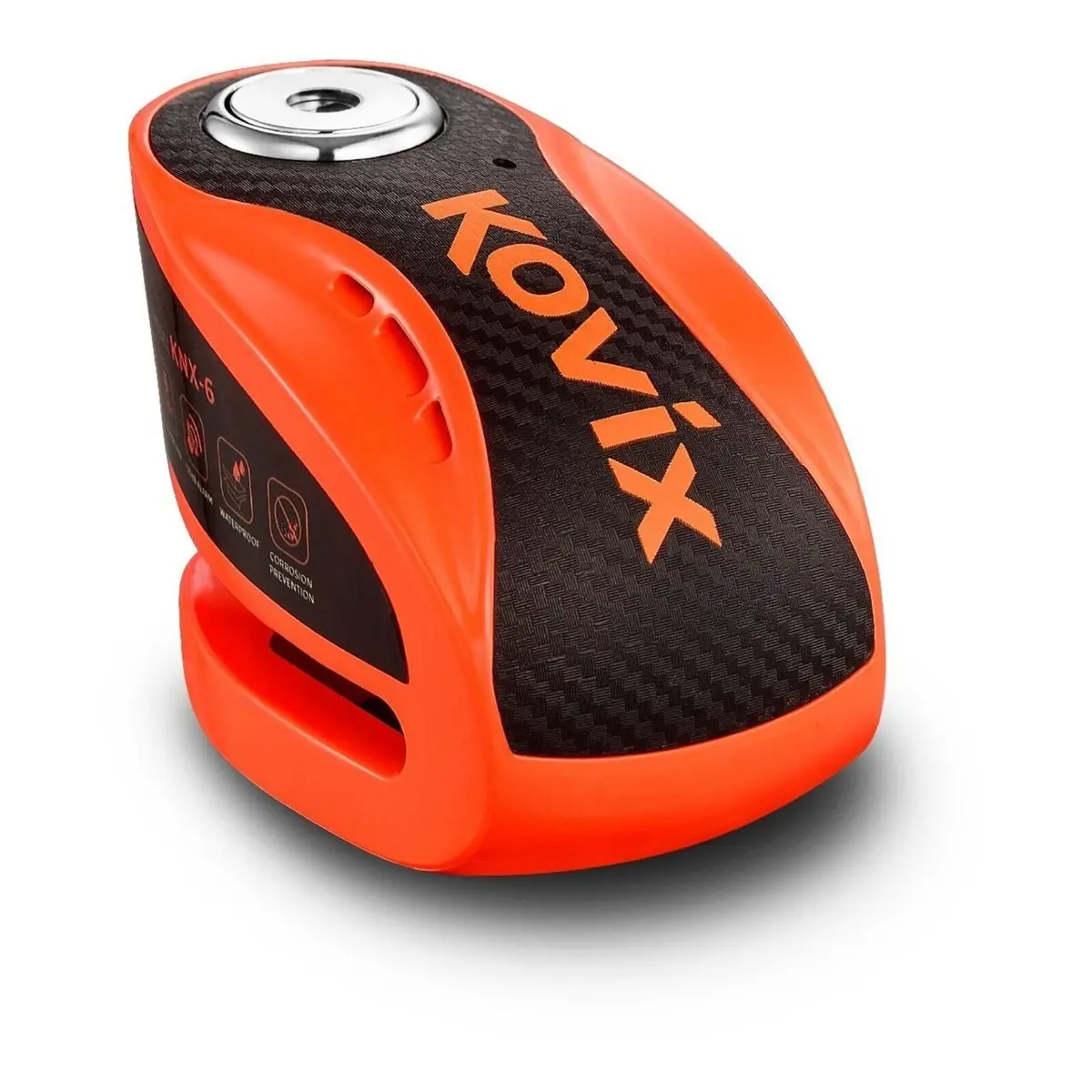 Kovix Alarm Disc Lock Knx-6 Orange With Reminder Cable & Mount 1