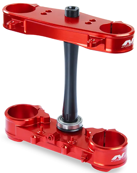 Neken Standard Triple Clamp Complete Set W/22Mm Offset Red For Honda Crf 250 18-19/Crf 450R 17-19 1