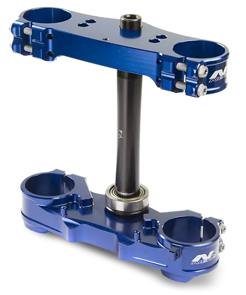 Neken Standard Triple Clamp Complete Set W/Original Offset Blue For Kawasaki Kx 85 14-19 1