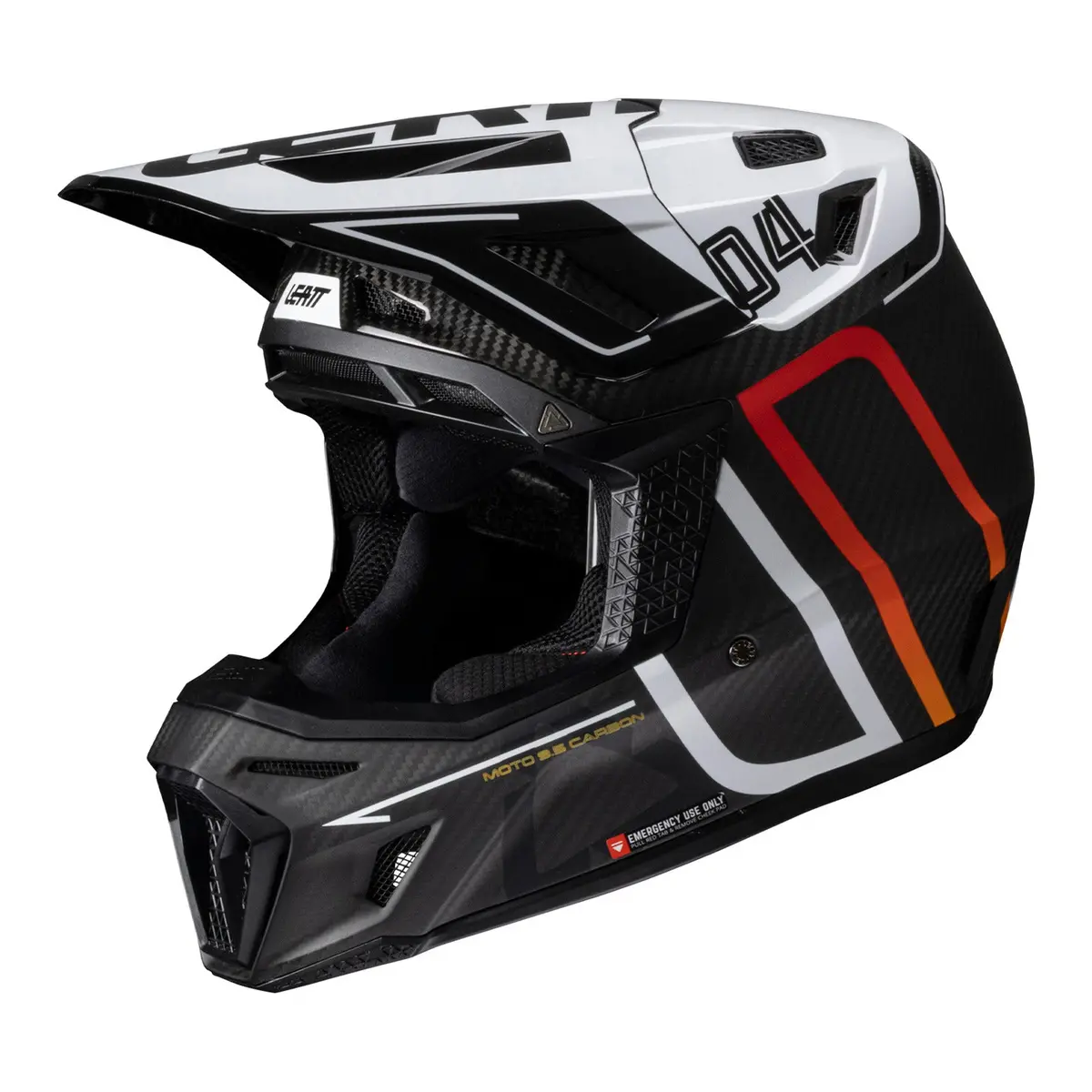 Leatt 2025 9.5 Helmet Kit - Carbon / White 2