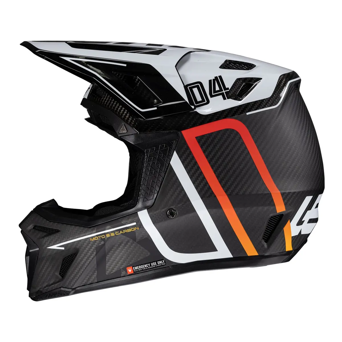Leatt 2025 9.5 Helmet Kit - Carbon / White 4
