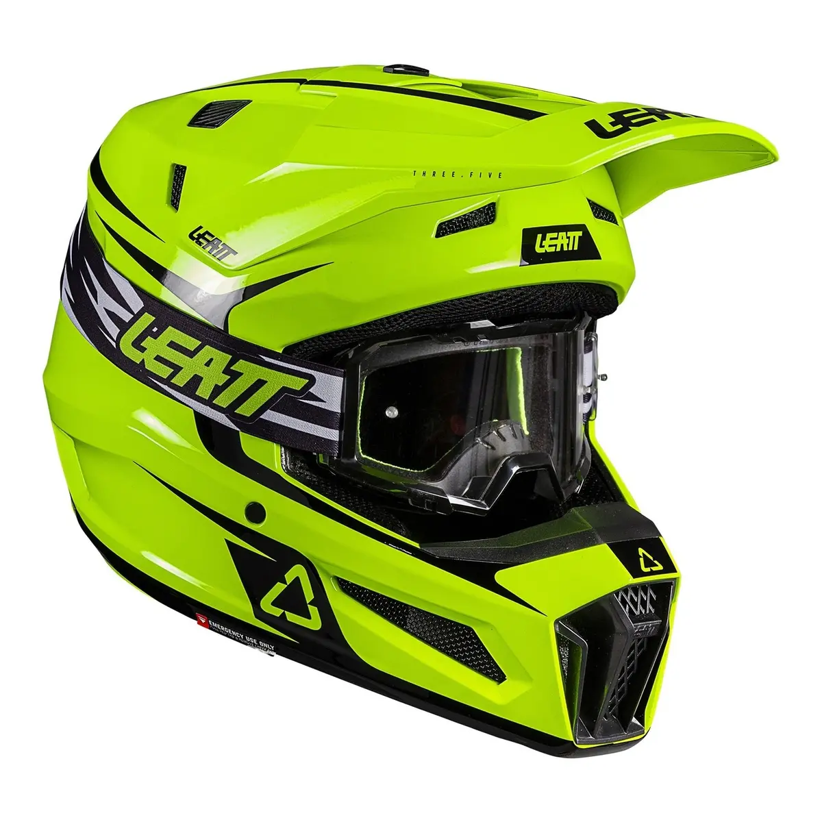 Leatt 2026 3.5 Helmet Kit - Neon Yellow 1