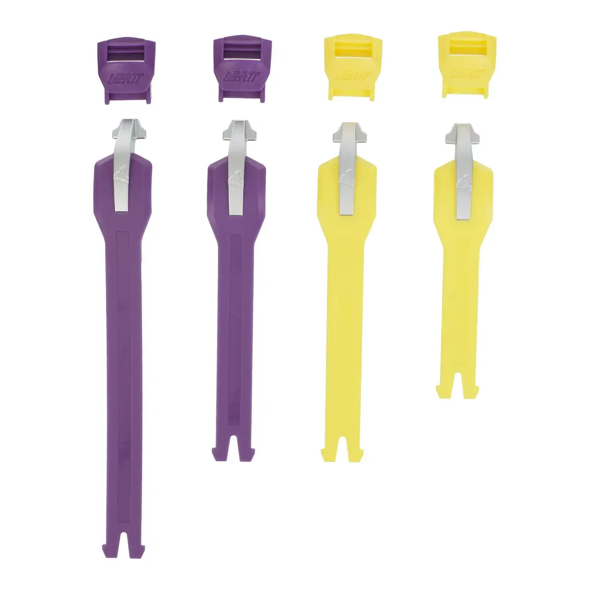Leatt 5.5 Strap Kit 4-Pcs - Purple 2 + Yellow 2 Pieces 1