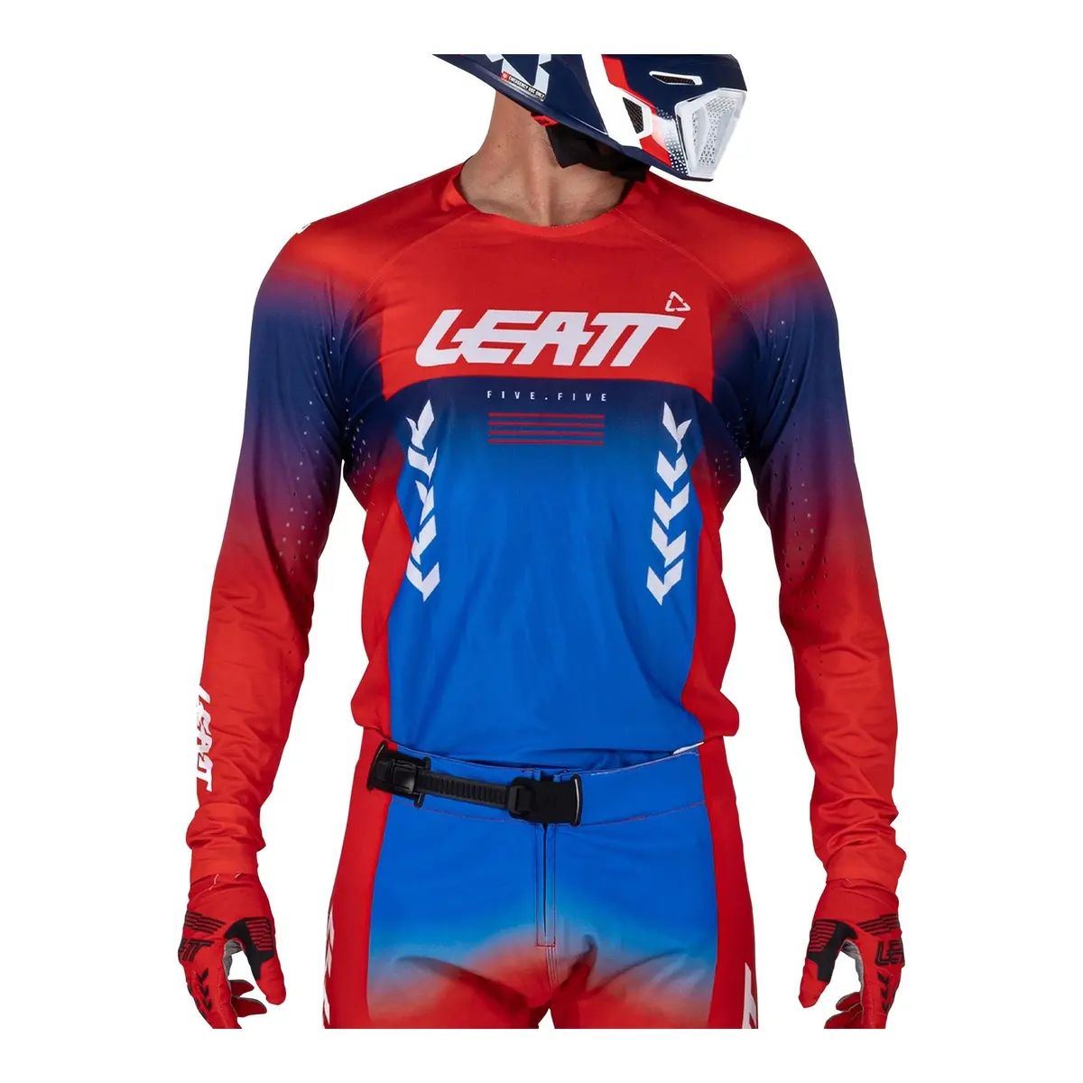Leatt 2026 5.5 Ultraweld Jersey - Royal Blue / Red 3