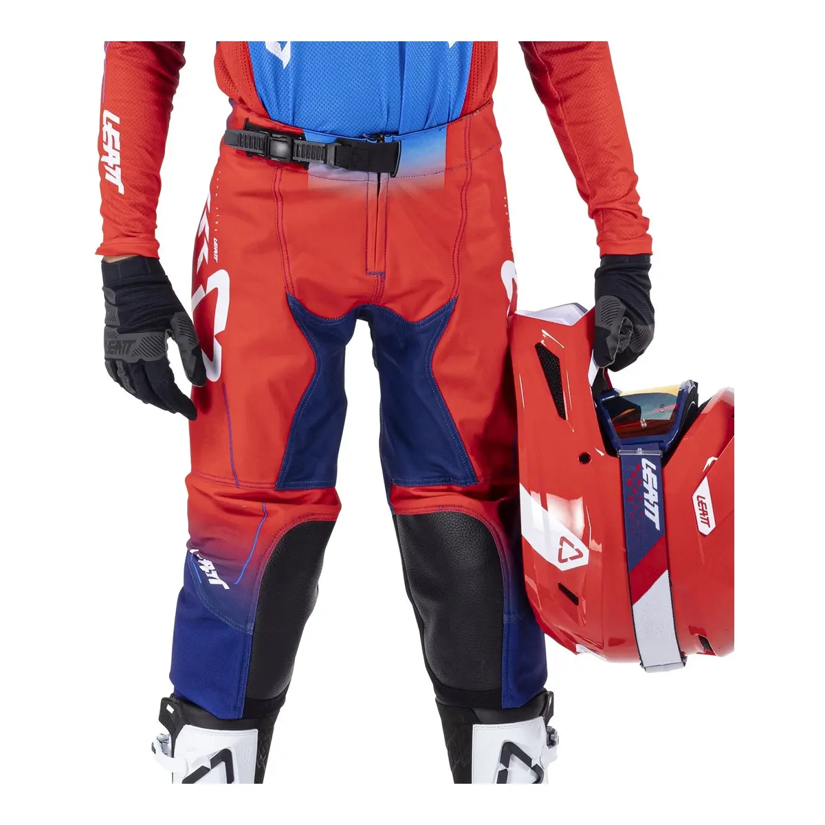 Leatt 2026 4.5 Junior Pant - Royal Blue / Red 3