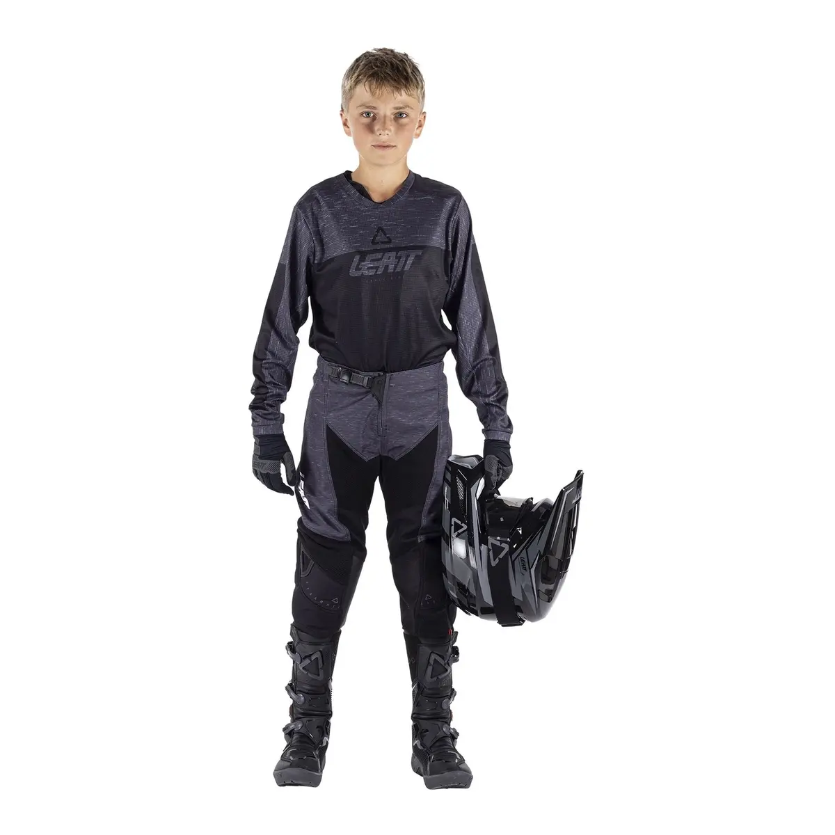 Leatt 2026 3.5 Mini Ride Kit - Stealth Black / Grey 2
