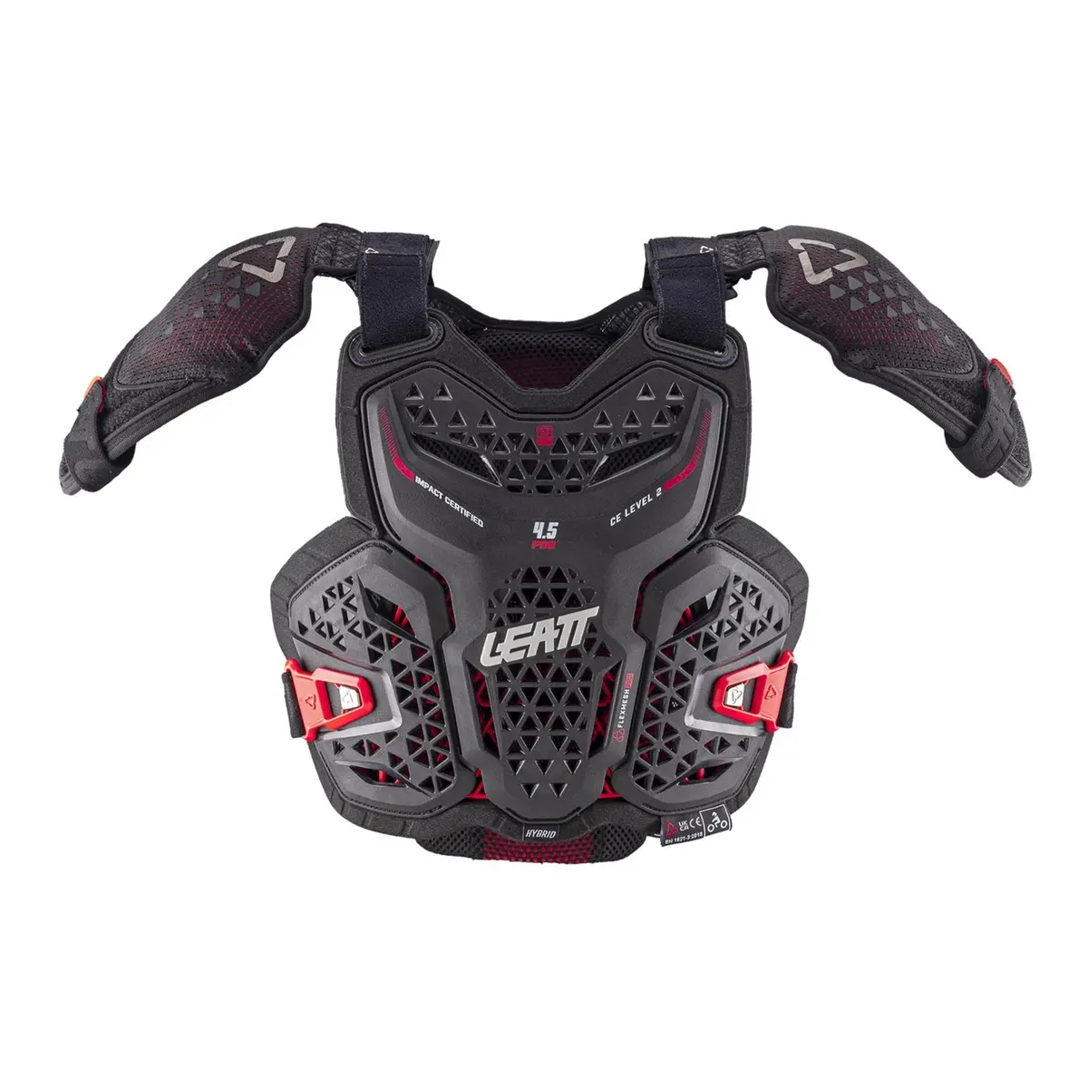 Leatt 4.5 Hybrid Pro Junior Chest Protector - Black 1