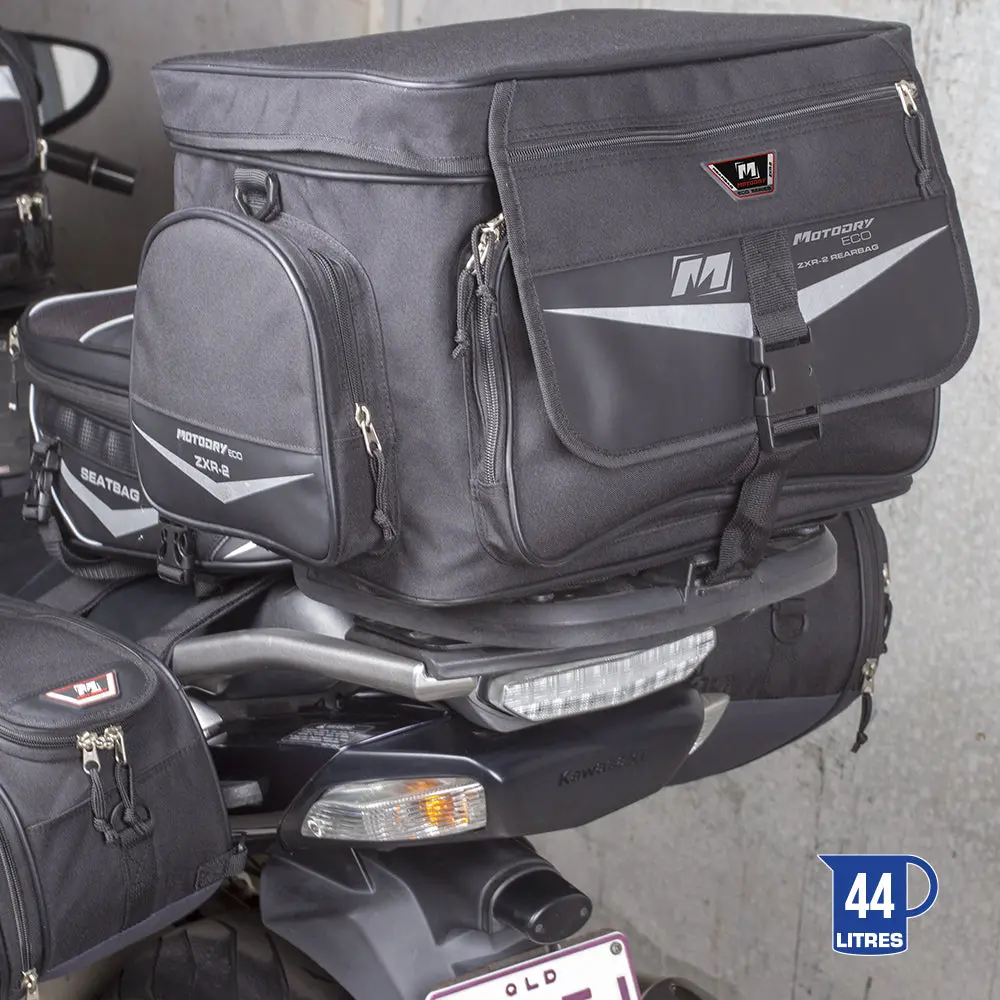M/Dry Eco-Series Rear-Bag Blk 'Zxr-2' 44L Expandable 1
