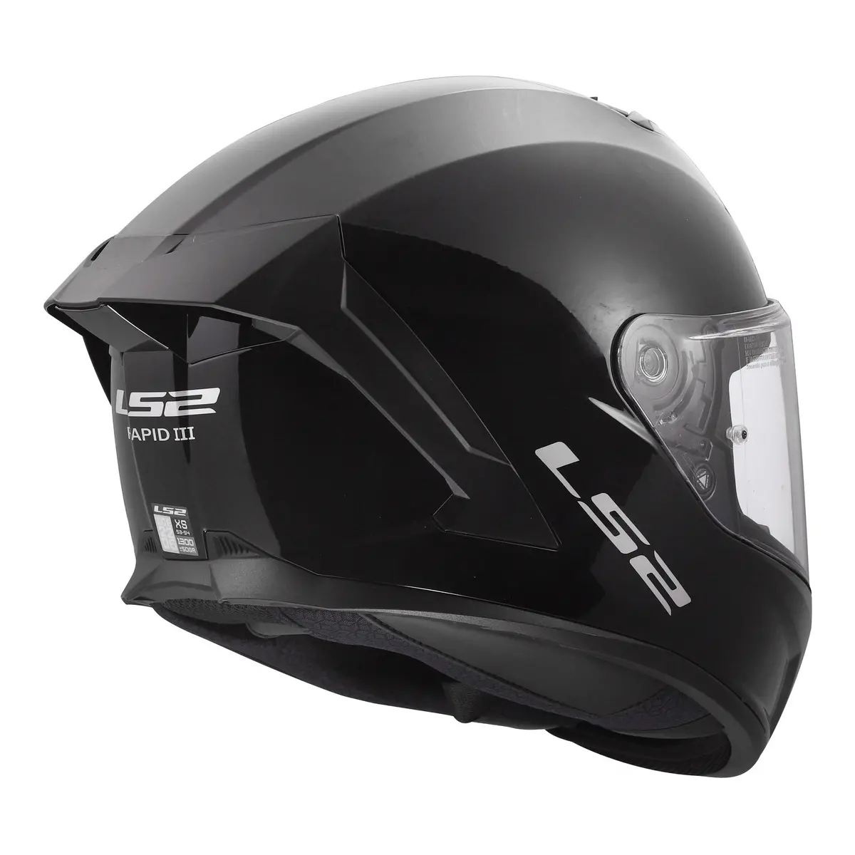 Ls2 Ff820 Rapid Iii Solid Helmet - Gloss Black 5
