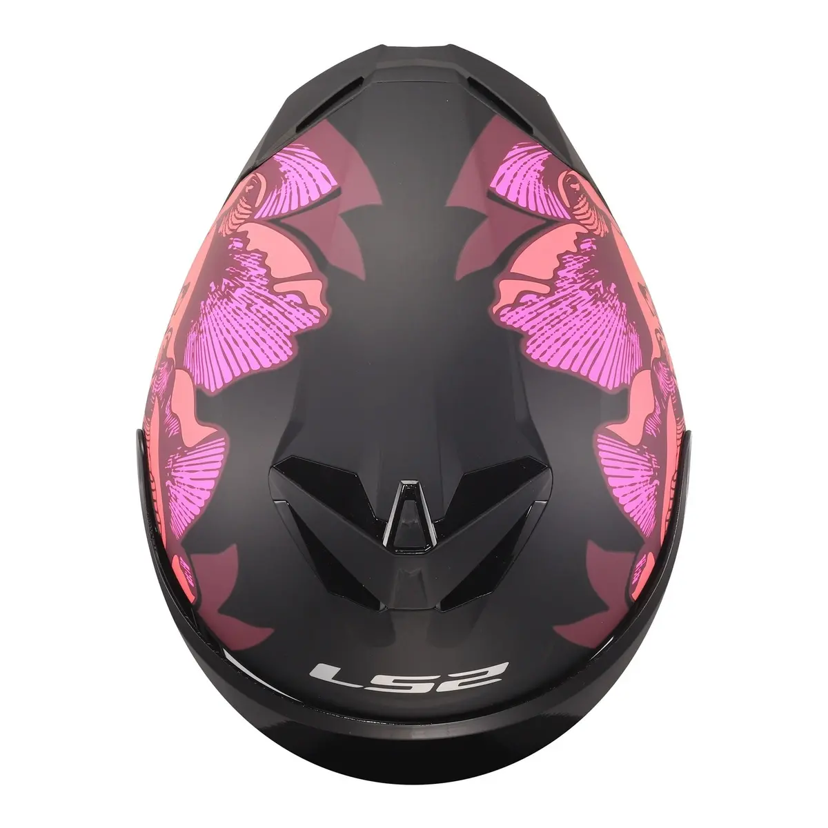 Ls2 Ff820 Rapid Iii Popppies Helmet - Black / Pink 4