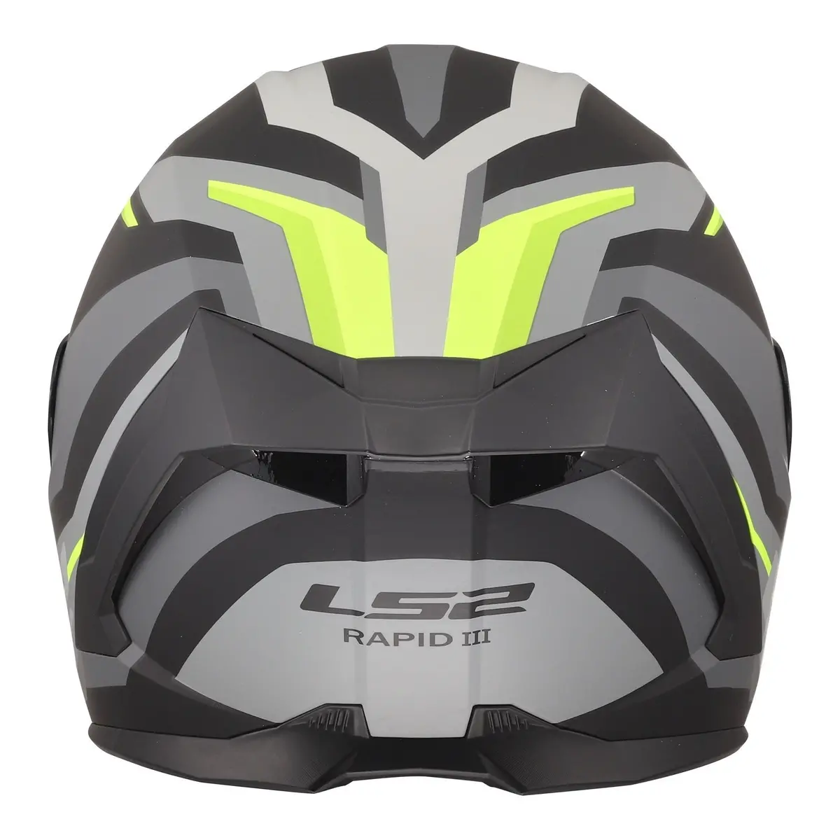 Ls2 Ff820 Rapid Iii Hyper Helmet - Black / Hi-Vis Yellow 3