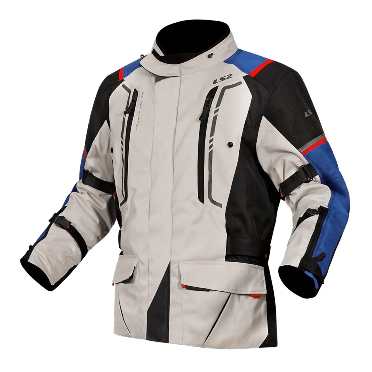Ls2 Narvik Men's Jacket - Blue / Black / Grey / Red 1
