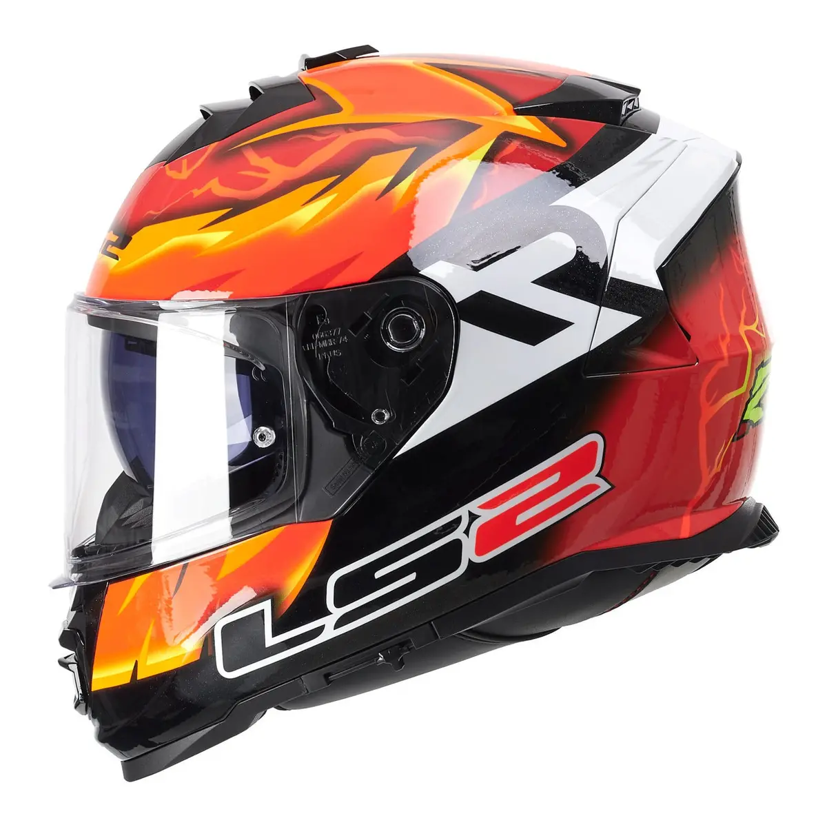 Ls2 Ff800 Storm Ii Replica Rinaldi Helmet - Orange 06 2
