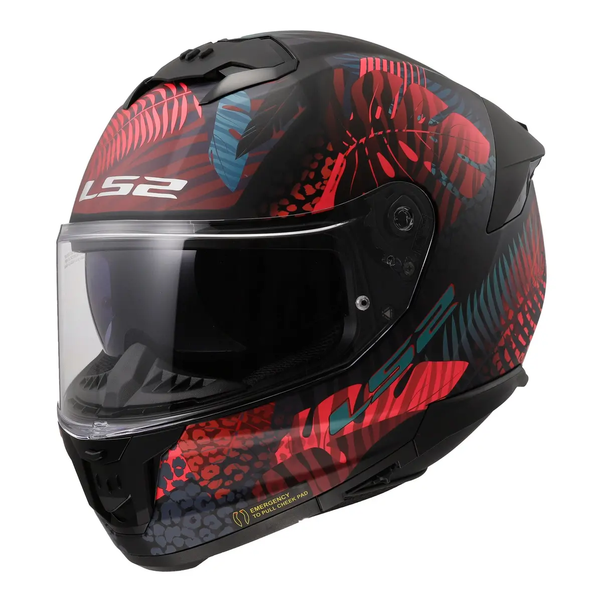 Ls2 Ff808 Stream Ii Jungle Helmet - Matte Black / Pink / Blue 06 1