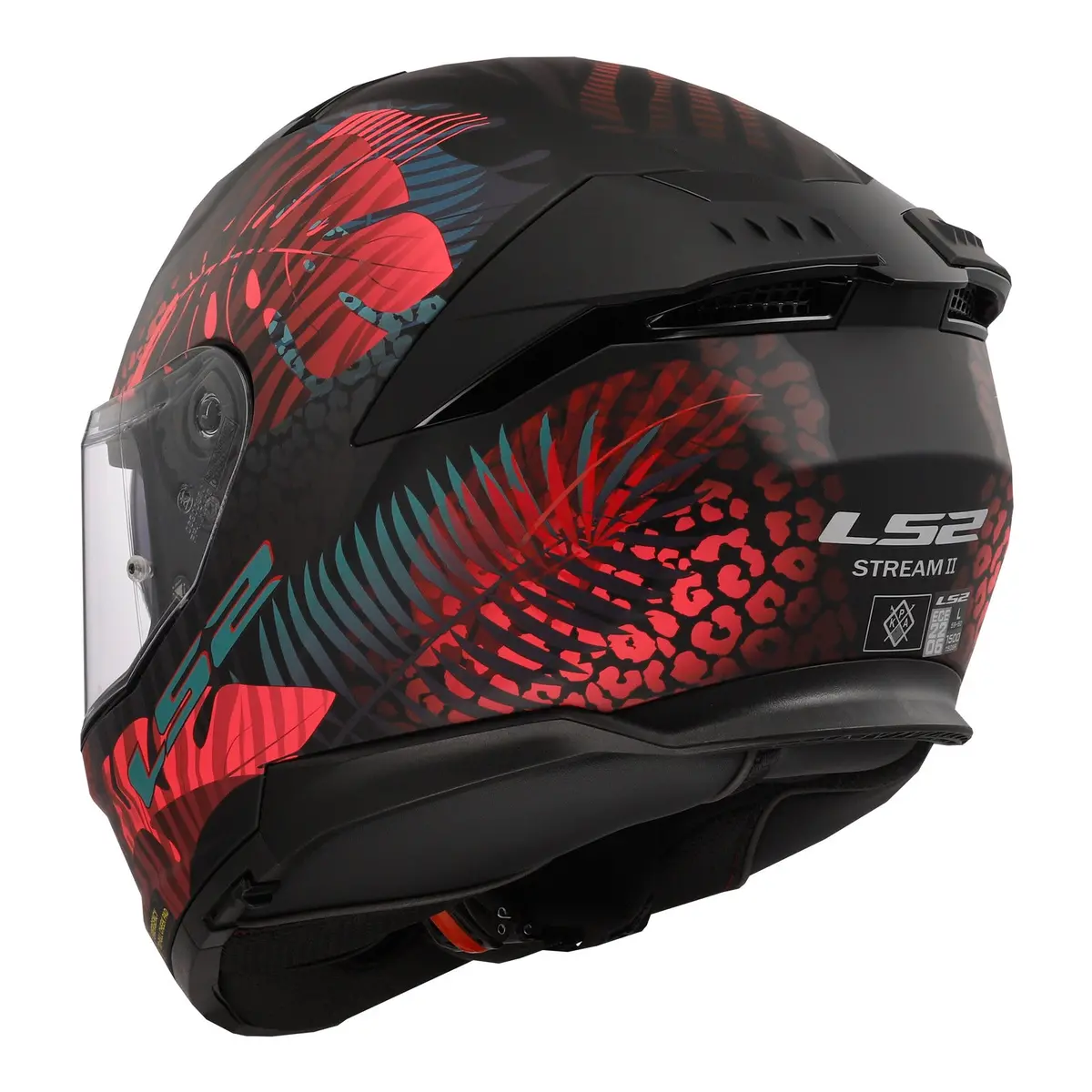 Ls2 Ff808 Stream Ii Jungle Helmet - Matte Black / Pink / Blue 06 3