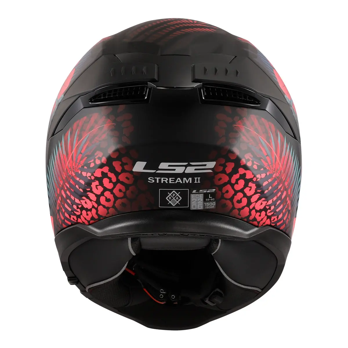 Ls2 Ff808 Stream Ii Jungle Helmet - Matte Black / Pink / Blue 06 4