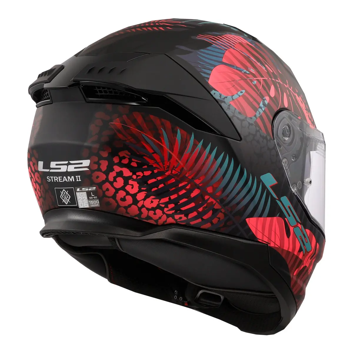 Ls2 Ff808 Stream Ii Jungle Helmet - Matte Black / Pink / Blue 06 5
