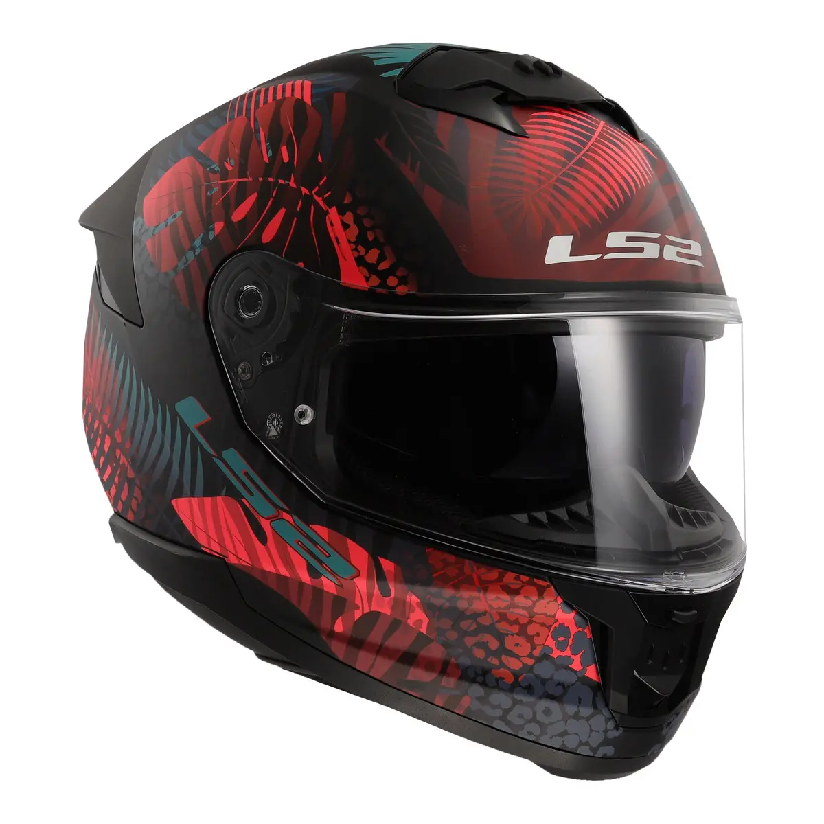 Ls2 Ff808 Stream Ii Jungle Helmet - Matte Black / Pink / Blue 06 7