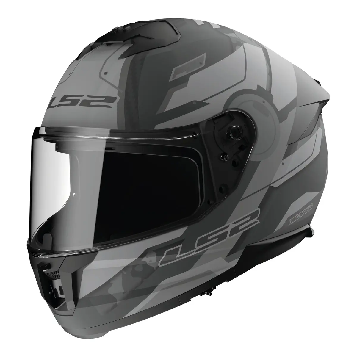 Ls2 Ff808 Stream Ii Shadow Helmet - Matte Titanium / Grey 06 1