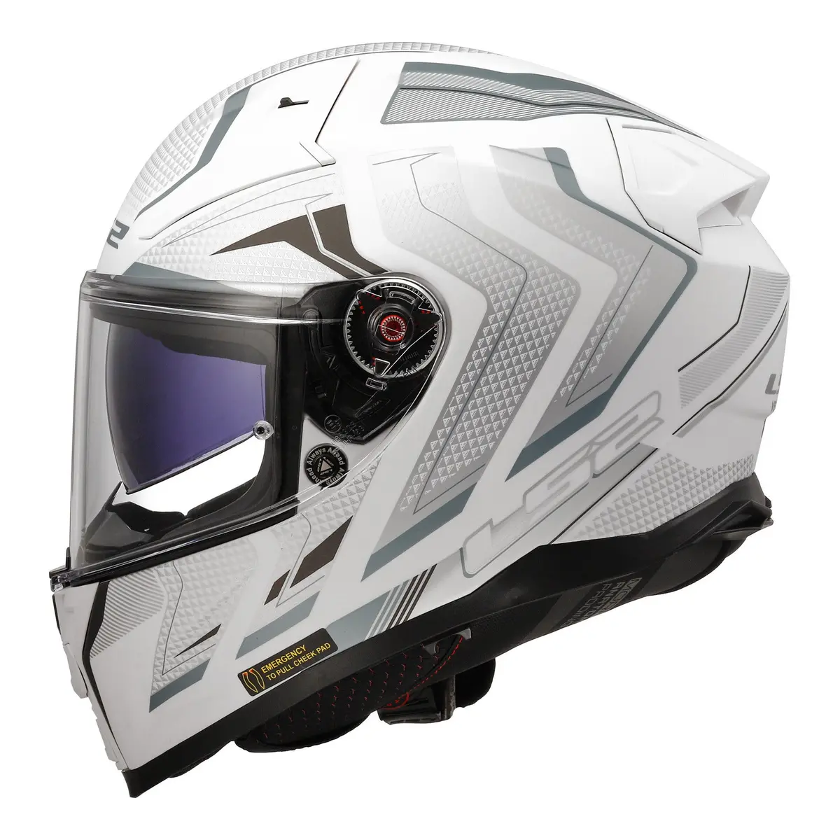 Ls2 Ff811 Vector Ii Alizer - Matte White / Silver 06 2