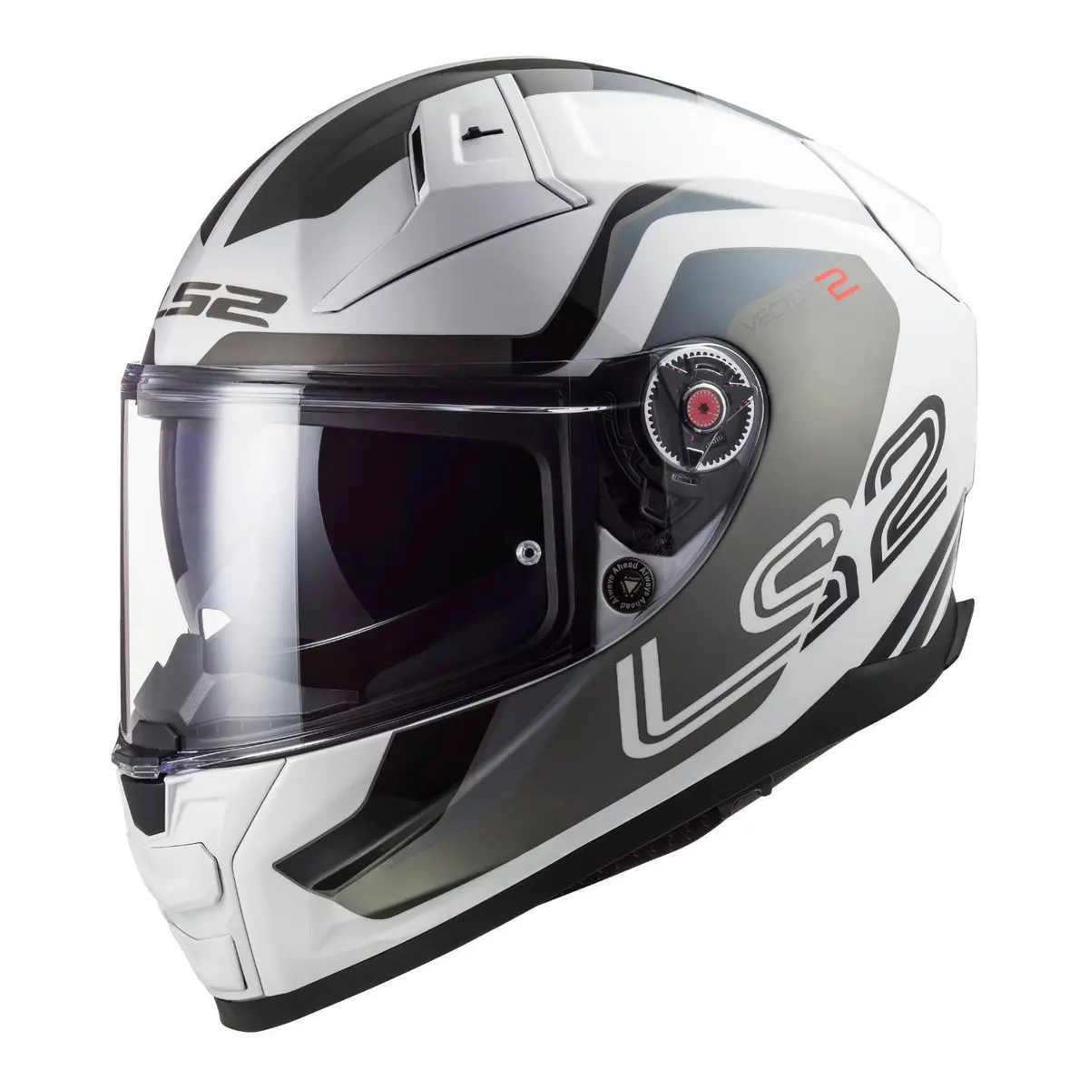 Ls2 Ff811 Vector Ii Metric Helmet - White / Titanium / Silver 1