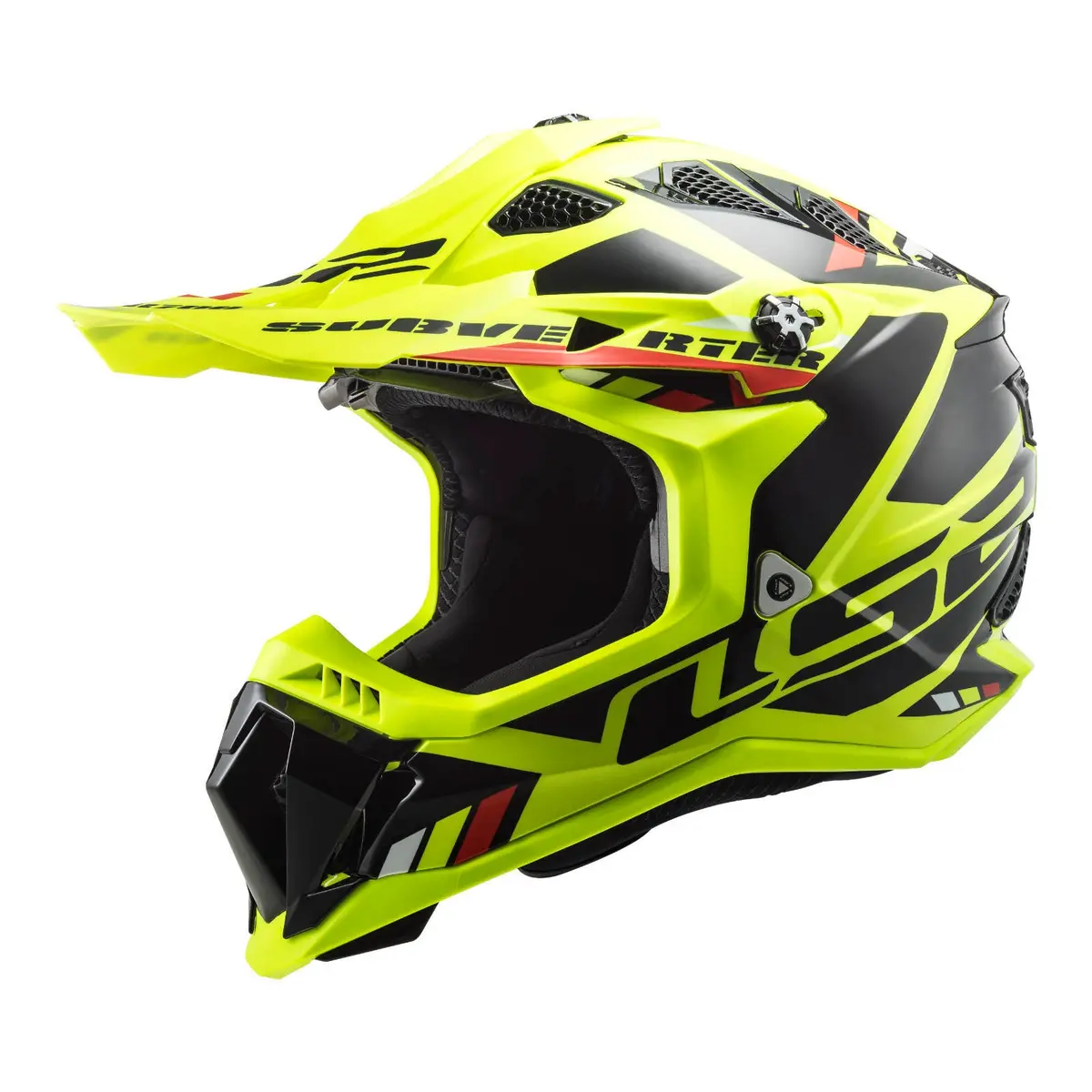 Ls2 Mx700 Subverter Evo Stomp Helmet - Hi-Vis Yellow / Black 1