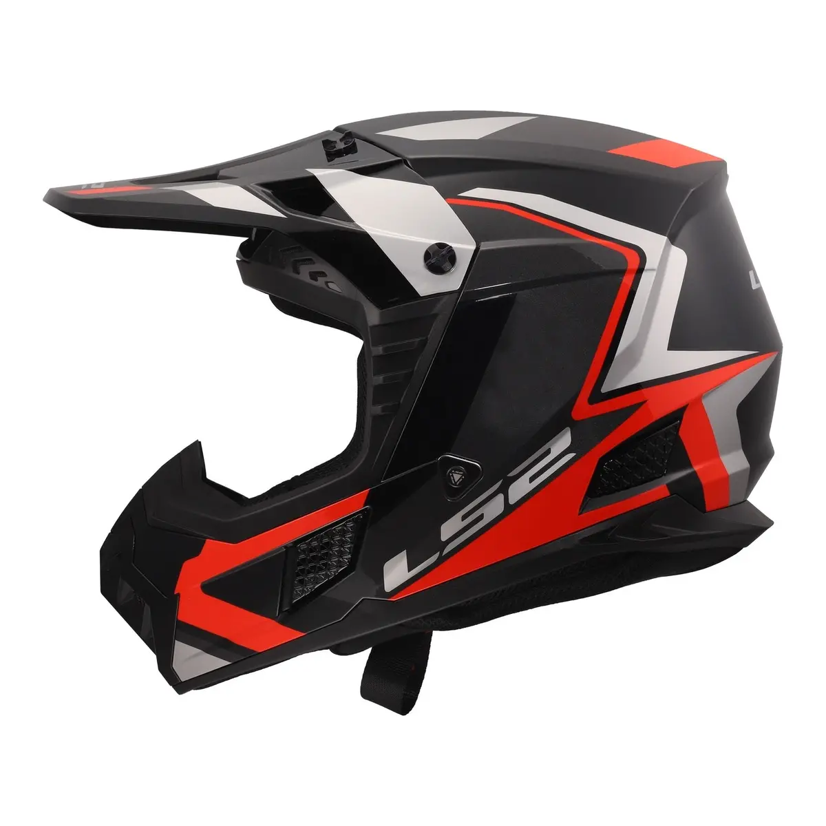 Ls2 Mx706 Coz Frontier Ii Helmet - Red / Black / Titanium 1