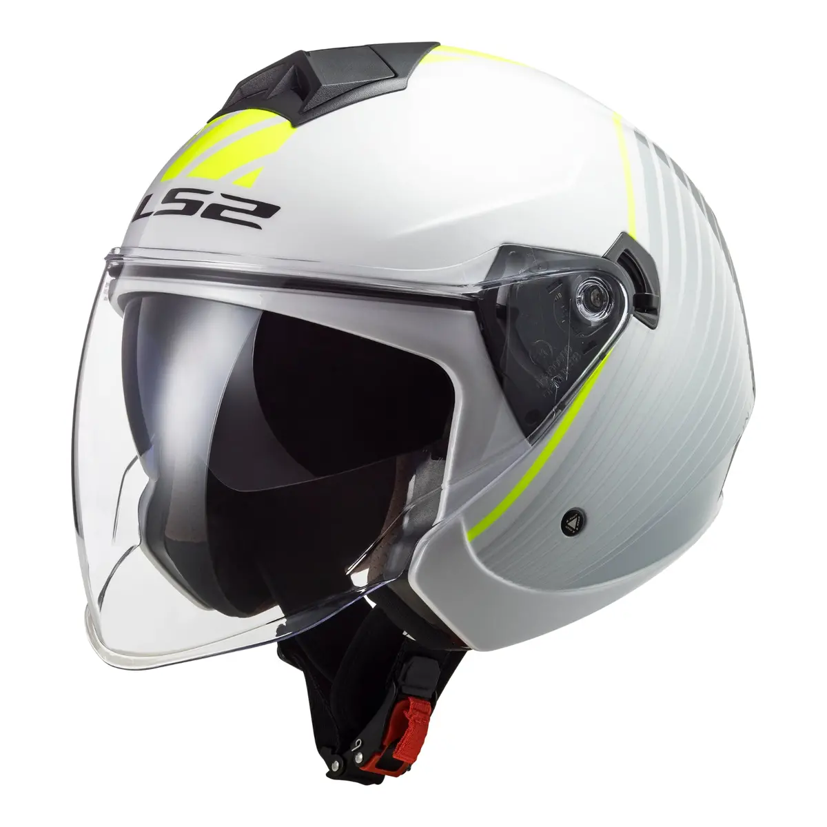 Ls2 Of573 Twister Ii Luna Helmet - White / Silver 1