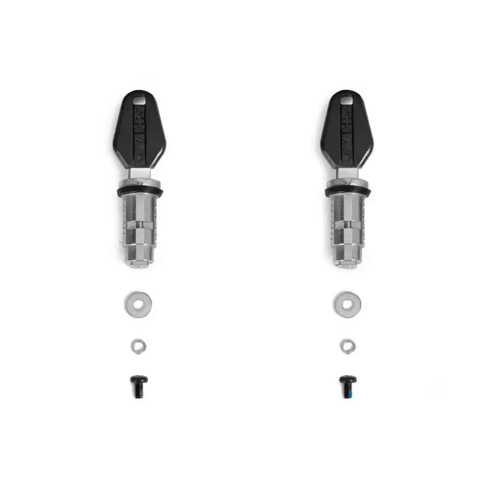 204115R Shad Lock Kit 2 Cylinders / 2 Keys Suit Tr40 / Sh38x Panniers 1