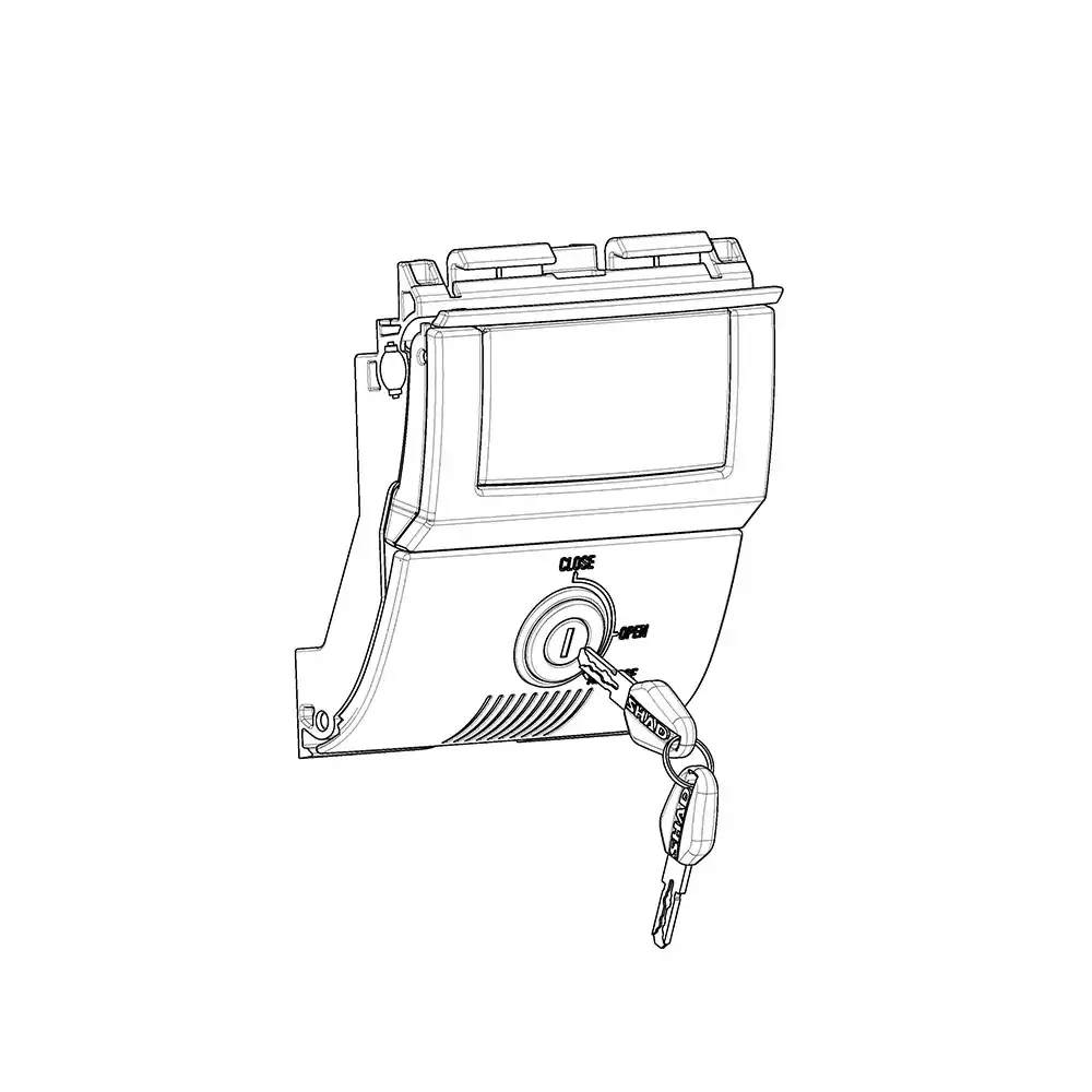 D1b59pmar - Shad Latch Assembly - Suit Sh58/59 Top Case 1