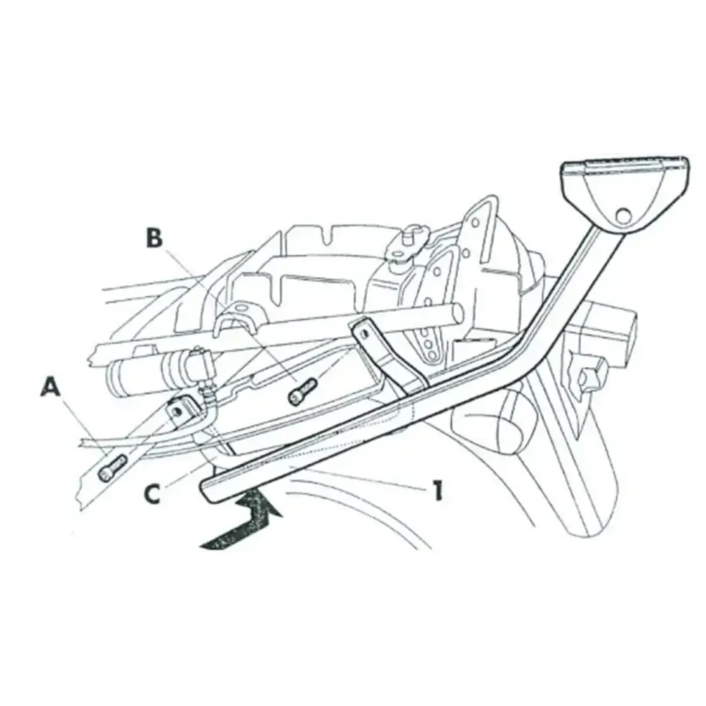 S0g78t - Shad Top Case Mount - Suz Gsx750f 98-02 (Clearance Price) 1
