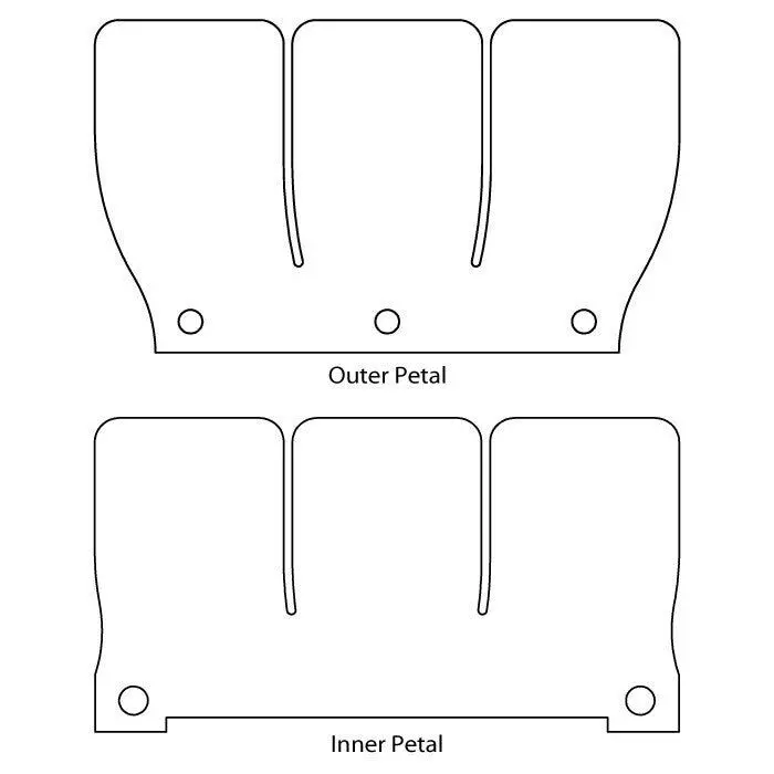 Moto Tassinari 2P127-1 Vforce3r Replacement Reed Petals 1