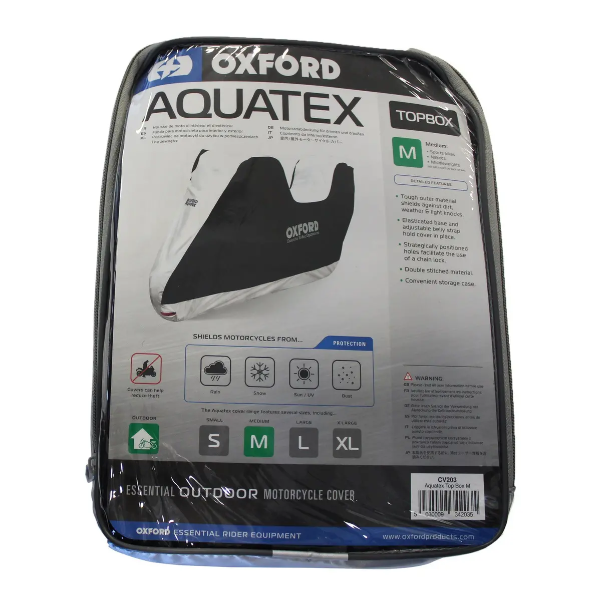 Oxford Aquatex Motorcycle Cover - Top Box 2