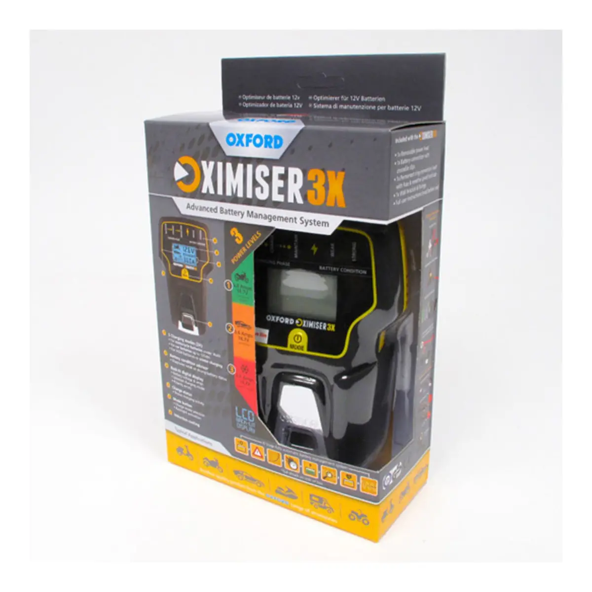 Oxford Oximiser 3X Battery Management System Charger 3.6A 1