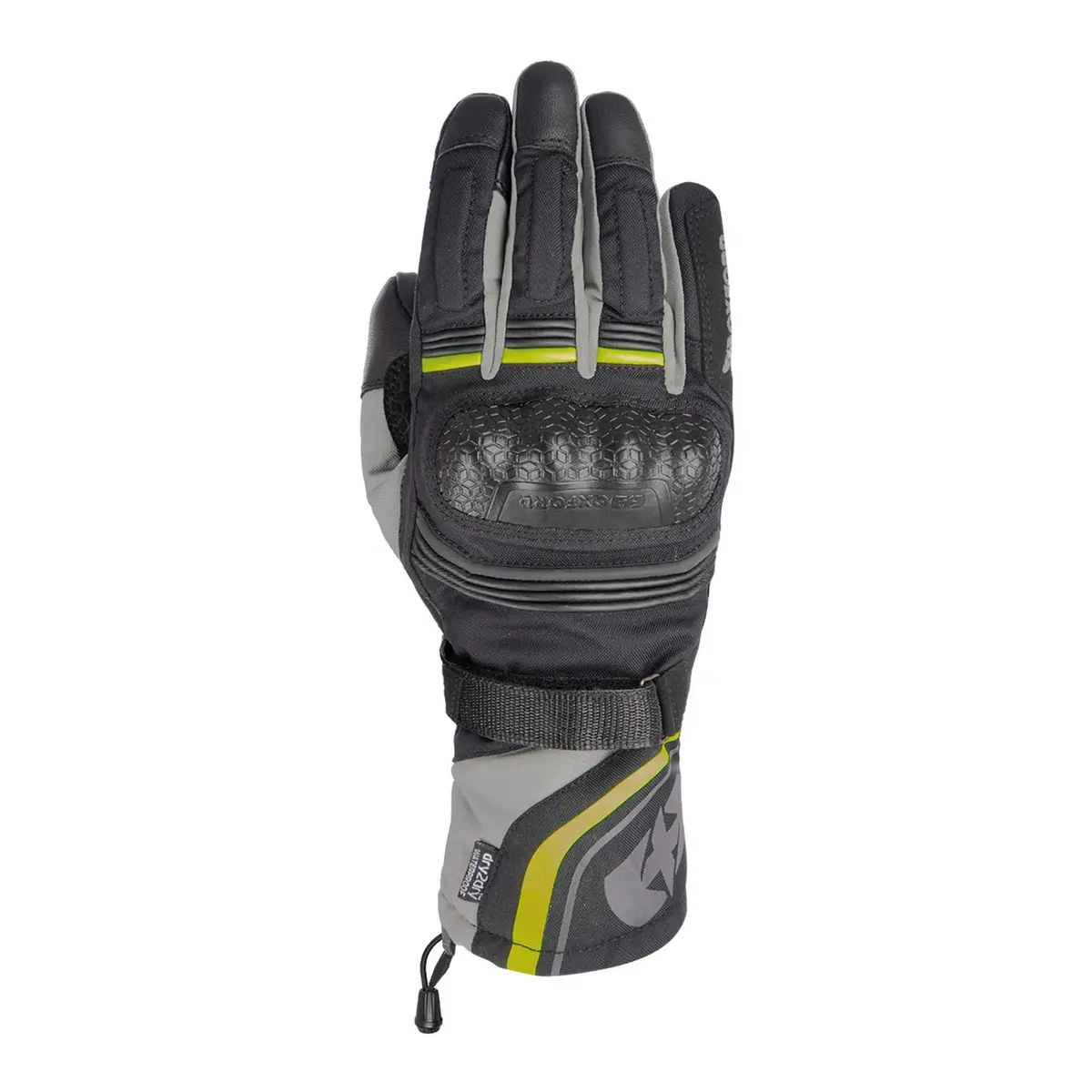 Oxford Montreal 4.0 Dry2dry Gloves - Black / Grey / Fluro 1
