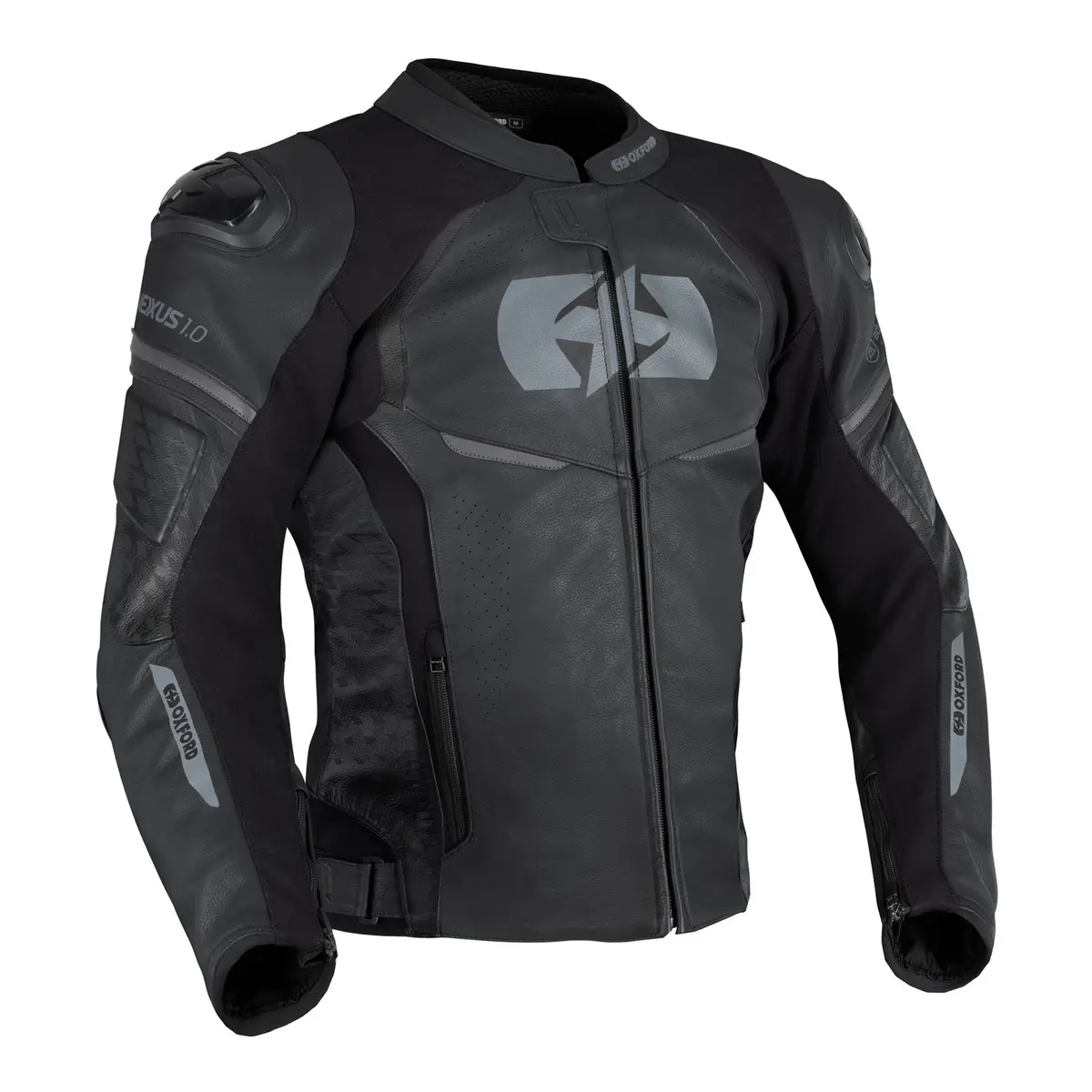 Oxford Nexus 1.0 Leather Ms Jacket - Stealth Black 1