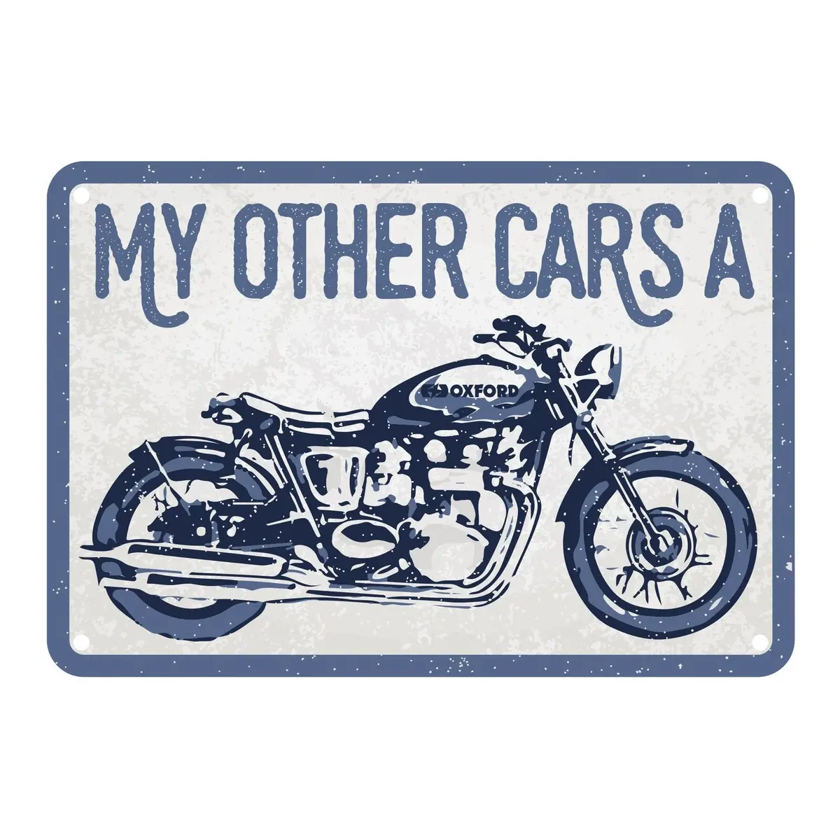 Oxford Garage Metal Sign: "My Other Car's A" 1