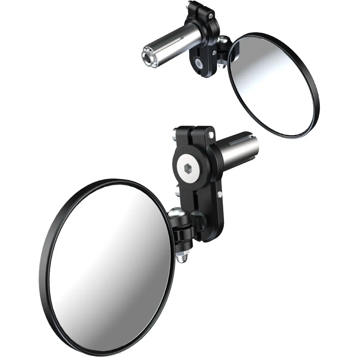 Oxford Fold Away Mirror Black 76Mm Diameter 1
