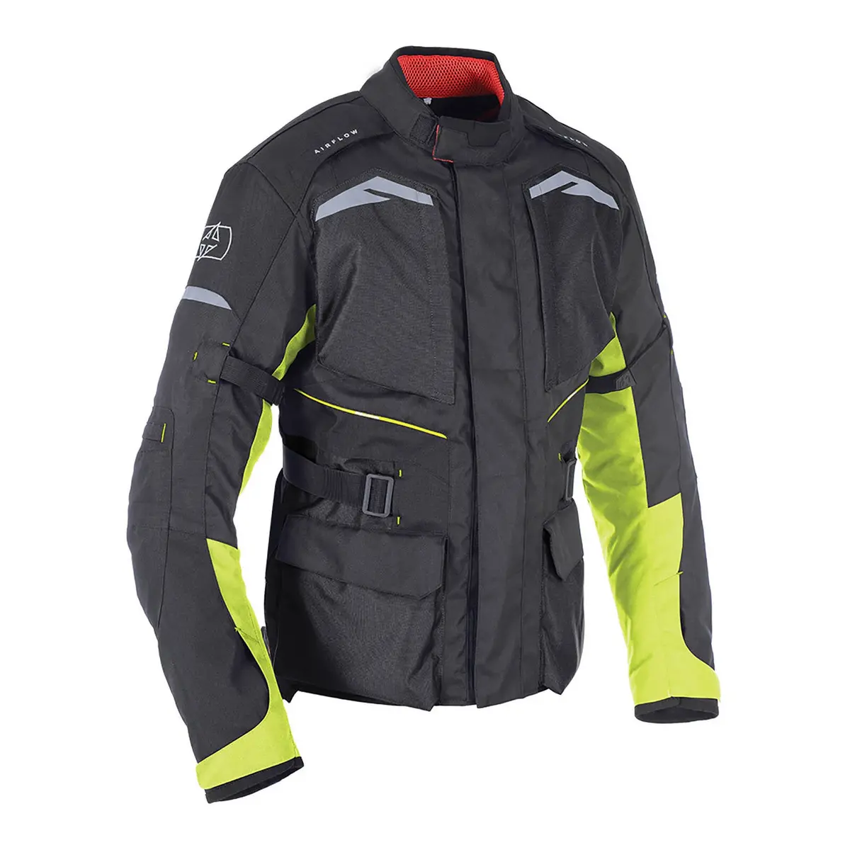 Oxford Quebec 1.0 Waterproof Jacket - Tech Black / Fluro 1