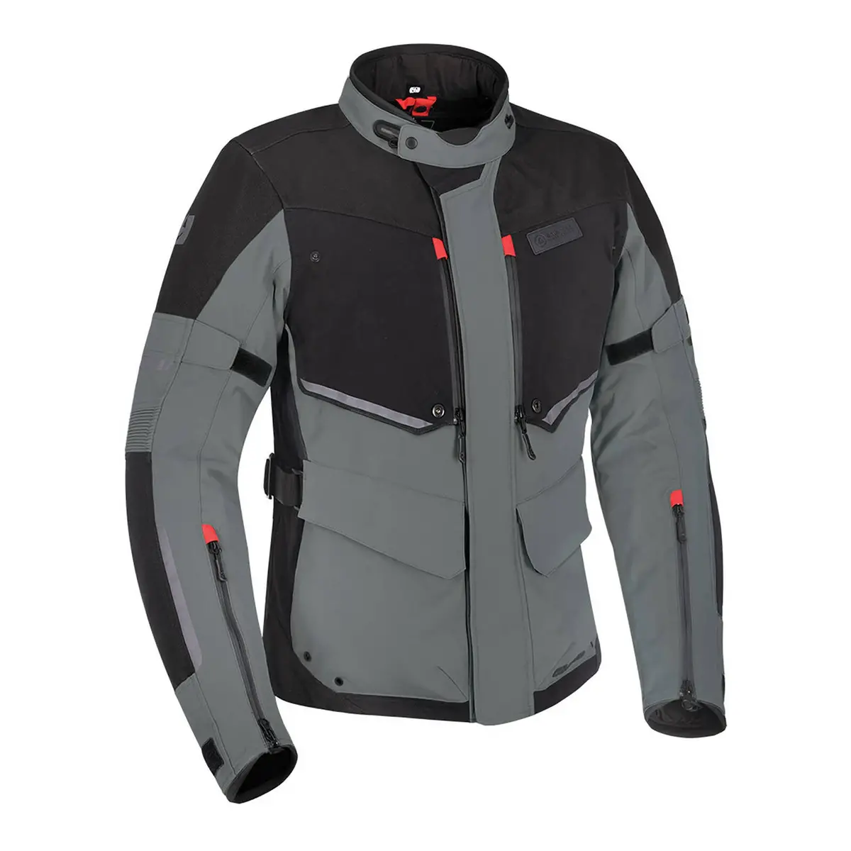 Oxford Mondial Laminate Jacket - Black / Grey 1