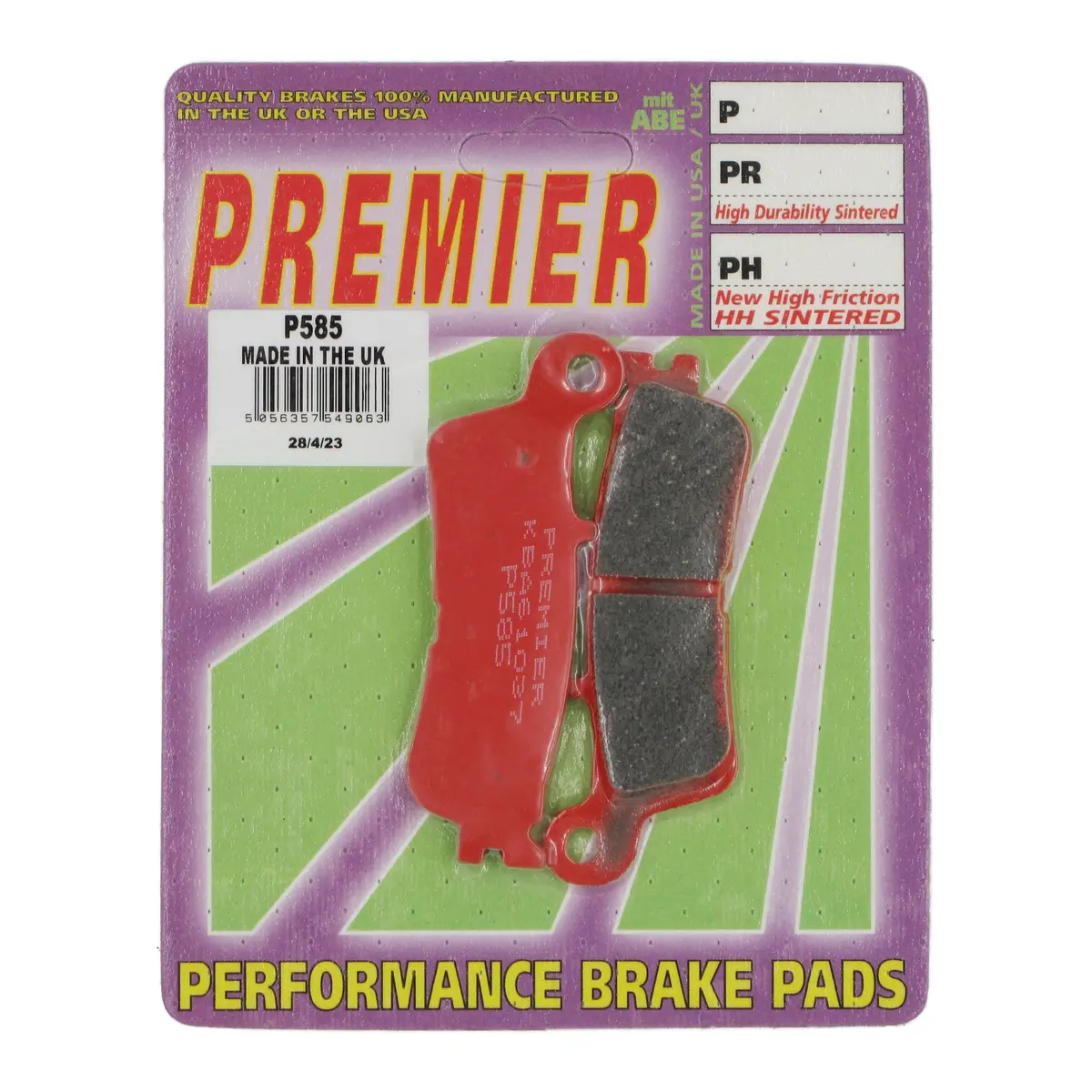 Premier Brake Pads - P Organic Standard 1